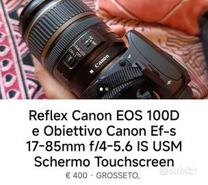 Canon EOS 100D Obiettivo ef-s17/85mm Schermo Touch