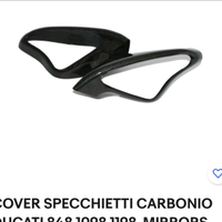 Cover Carbonio + led + specchietto 848 1098 1198