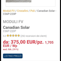 Pannelli  fotovoltaici