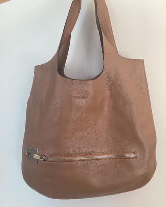 Borsa in pelle marrone FEDON