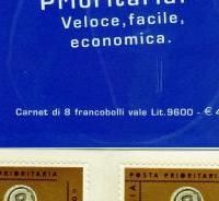 Libretto "posta prioritaria" 1999