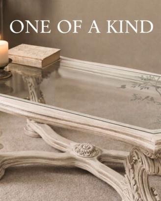 Tavolino in stile barocco shabby chic,pezzo unico