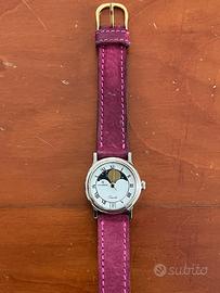 Orologio vintage Windrose Quartz con fasi lunari