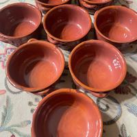 Set 8 Tegamini In Terracotta artigianali Cm 14