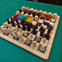 Scacchi Dama Backgammon Ludo ecc - legno laccato _