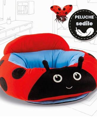 Seduta liscianigioch in peluche per bimbi 6mesi+