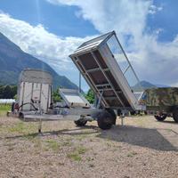 Carrello rimorchio auto mono asse Ribaltabile