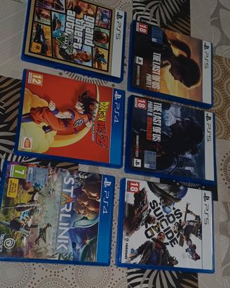 vari giochi ps4  ps5