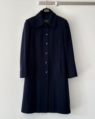 Cappotto lungo Versace blu