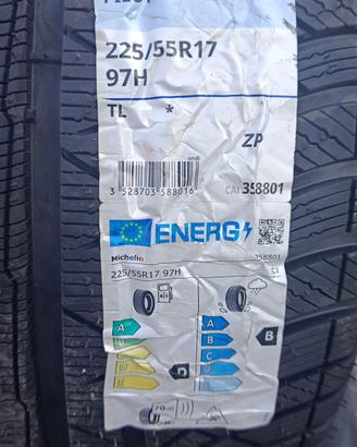 4 Pneumatici 225/55 R17 Michelin Tl Alpin 4 * Mo 3