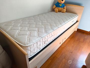 Letto singolo per cameretta completo 
