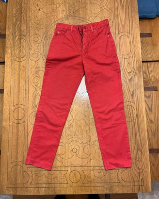 Pantaloni lunghi rossi