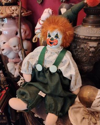 Clown Vintage Porcellana Santa Crafts Thailand 