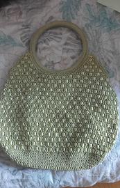 borsa in rafia e cotone