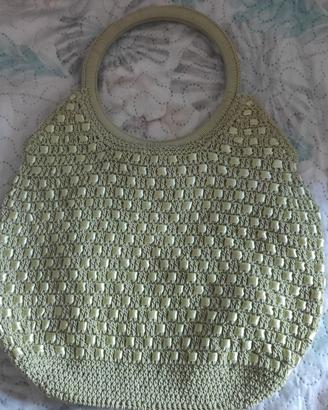 borsa in rafia e cotone
