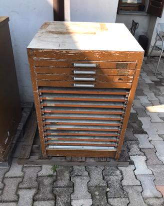 Cassettiera da tipografia