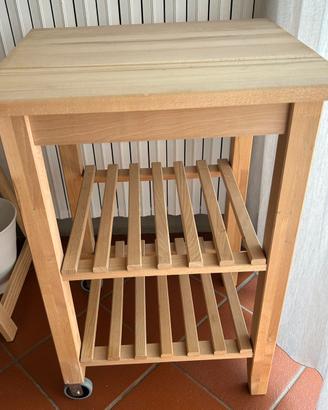 Carrello in legno ikea