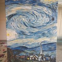 Stampe tela quadri Van Gogh 60x40 Notte Stellata