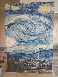 Stampe tela quadri Van Gogh 60x40 Notte Stellata