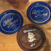 Set vassoi caffarel latta vintage