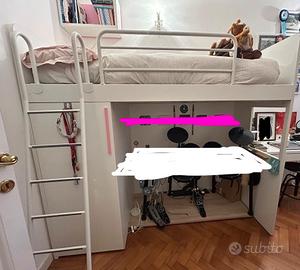 Letto a soppalco singolo