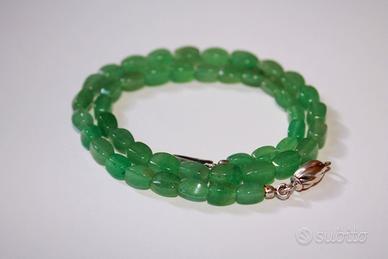 Collana giadeite verde