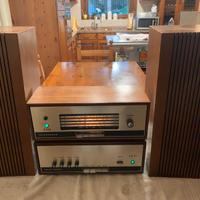 Impianto vintage Telefunken ampli radio casse