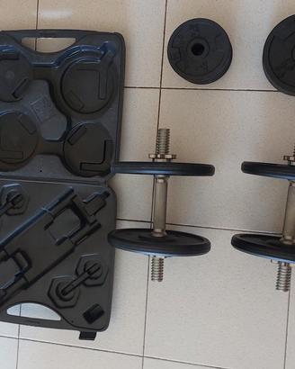 KIT DOMYOS 40KG - VALIGETTA + blocca dischi 