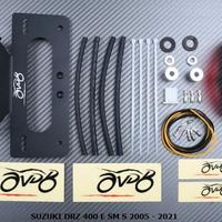 Portatarga AVDB SUZUKI DRZ 400 E SM 2005 21 ROSSO