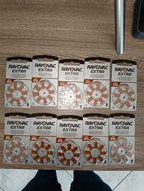 10 confezioni di batterie per apparecchi acustici 