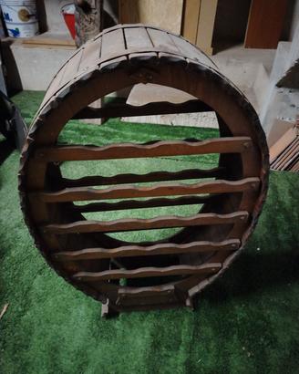 portabottiglie in legno 