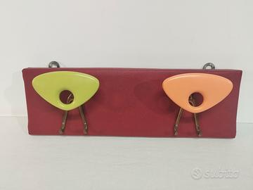 Appendiabiti da parete a due posti vintage anni 70