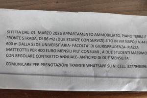 Appartamento uso studenti