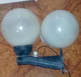 Boccia per lampada bianca esterni