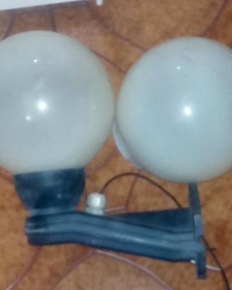 Boccia per lampada bianca esterni