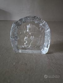 scultura in vetro artistico vintage