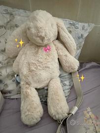 Jellycat smudge rabbit backpack