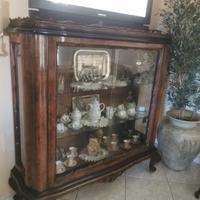 vetrina antica Francese - legno massello radica 