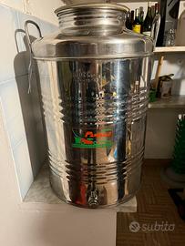 Contenitore in acciaio per olio