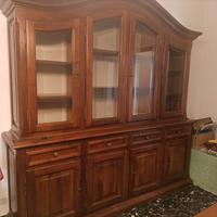 cristalliera in legno massello 