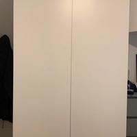 Armadio due ante con cassettiera interna - bianco