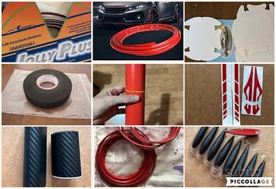 Strisce e profili adesivi per auto moto etc..