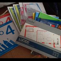 Materiale scolastico, album, quadernoni, fogli pro