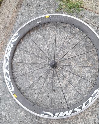 ruote bici mavic cosmic sl carbonio carbon alto 