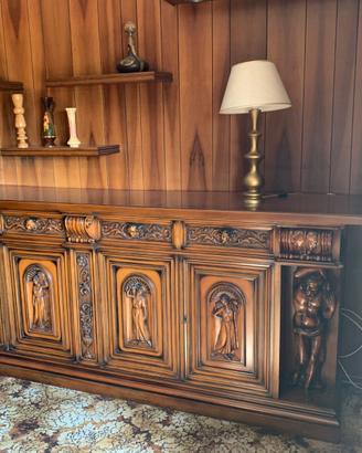 mobili soggiorno: credenza+vetrina+tavolo e sedie