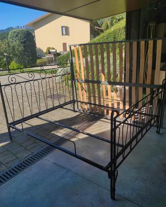 letto in ferro battuto 