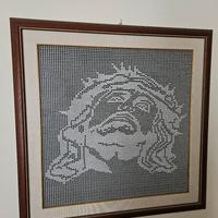 quadro realizzato a filet