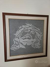 quadro realizzato a filet