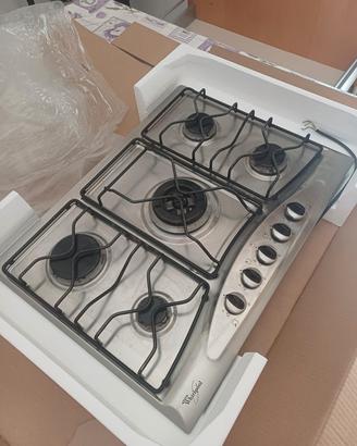Piano cottura a gas metano Whirlpool 5 fuochi 