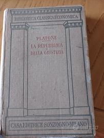 La repubblica o della giustizia PLATONE  del 1928